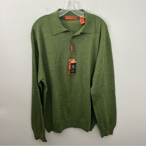 Sette Ponti NWT Merino Wool Henley Sweater